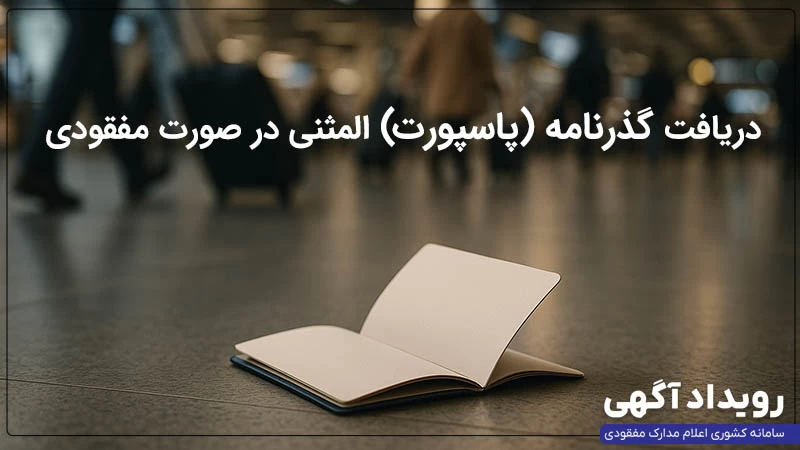 راهنمای کامل دریافت گذرنامه (پاسپورت) المثنی در صورت مفقودی راهنمای کامل دریافت گذرنامه (پاسپورت) المثنی در صورت مفقودی